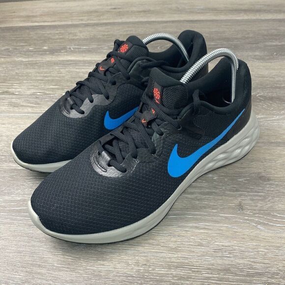 Nike Revolution 6 Next Nature 'Black Laser Blue' DC3728 012 Sz 11.5 - Picture 1 of 10
